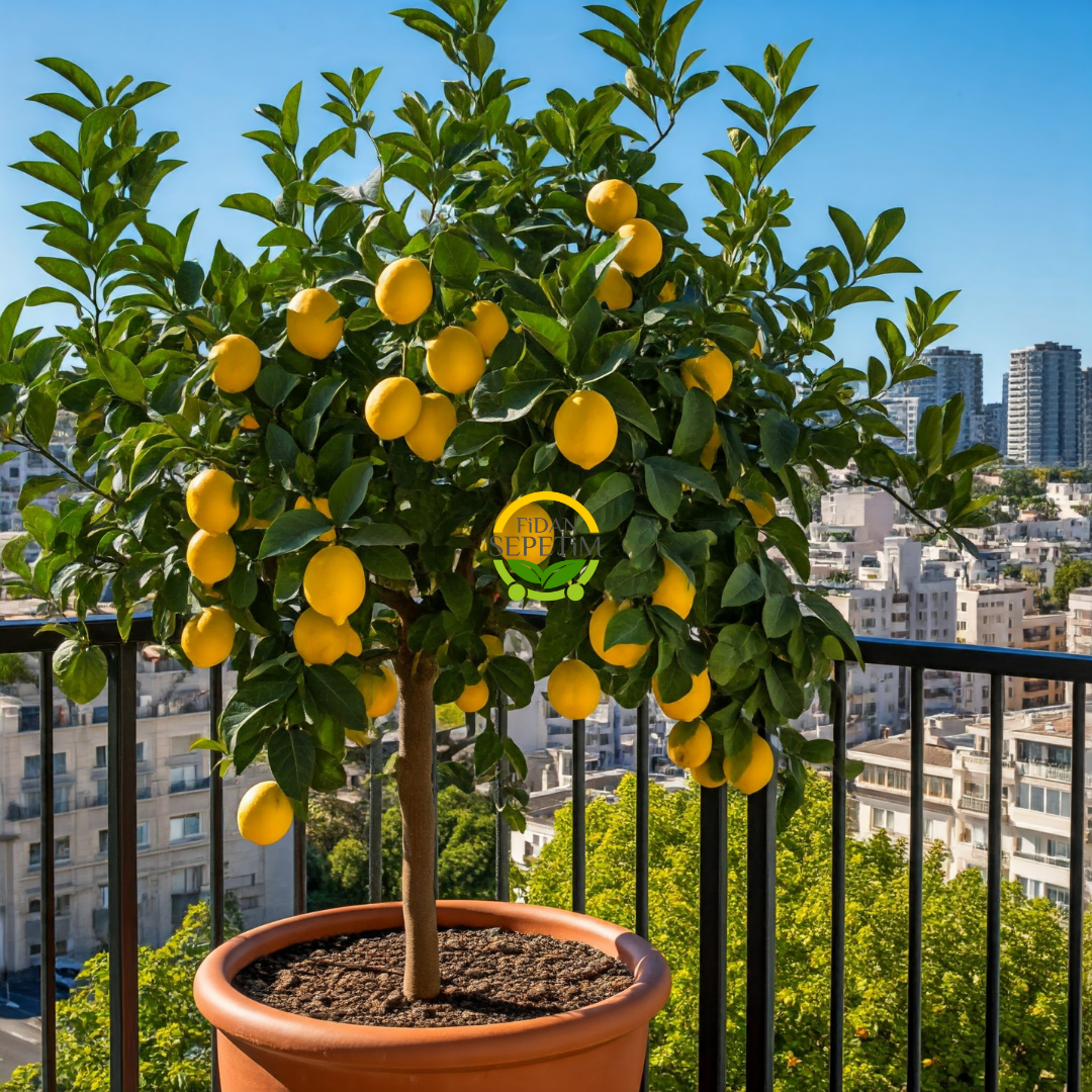 10 Yaş Aşılı 7 Veren Limon Ağacı * ÜZERİ BOL ÇİÇEKLİ*