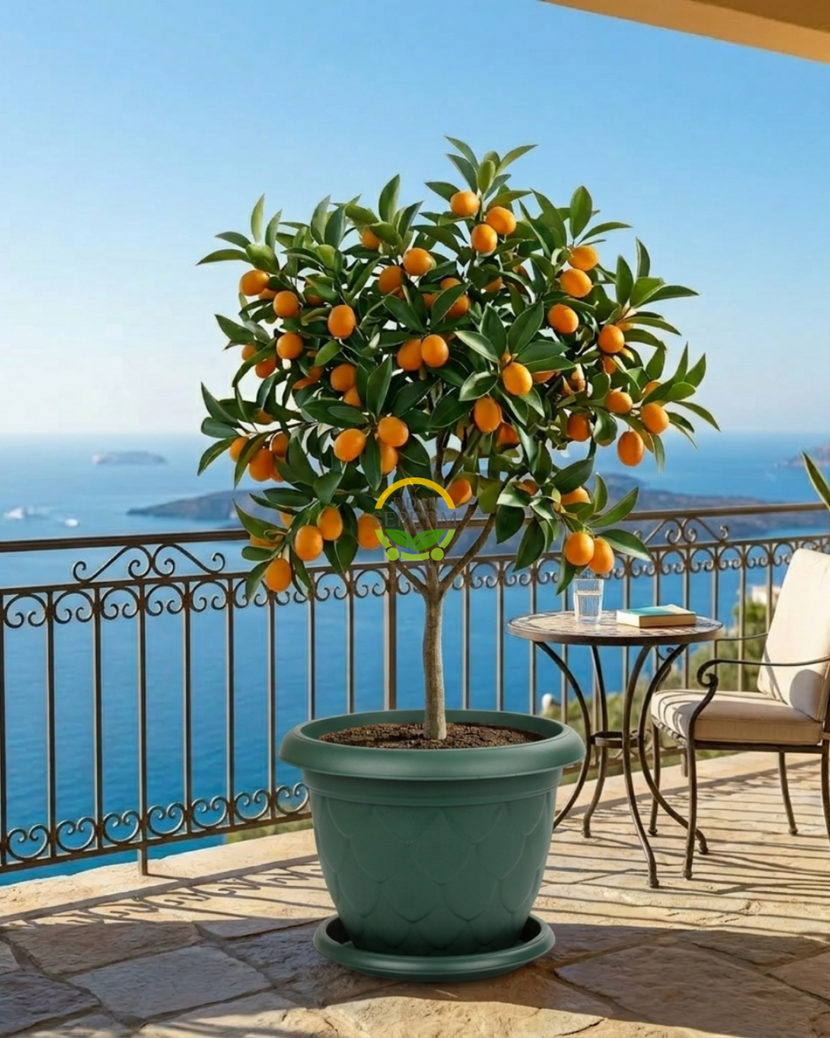 Damla Saksı 25 Litre - Yeşil Renk