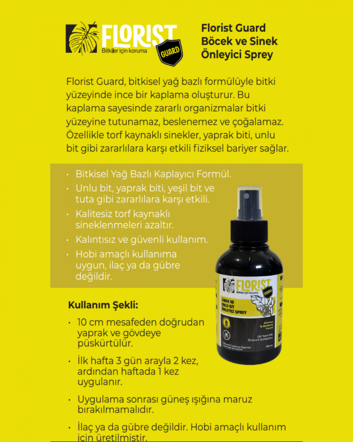 Florist Guard – Sinek & Unlu Bit Önleyici Sprey Florist Guard – Sinek & Unlu Bit Önleyici Sprey