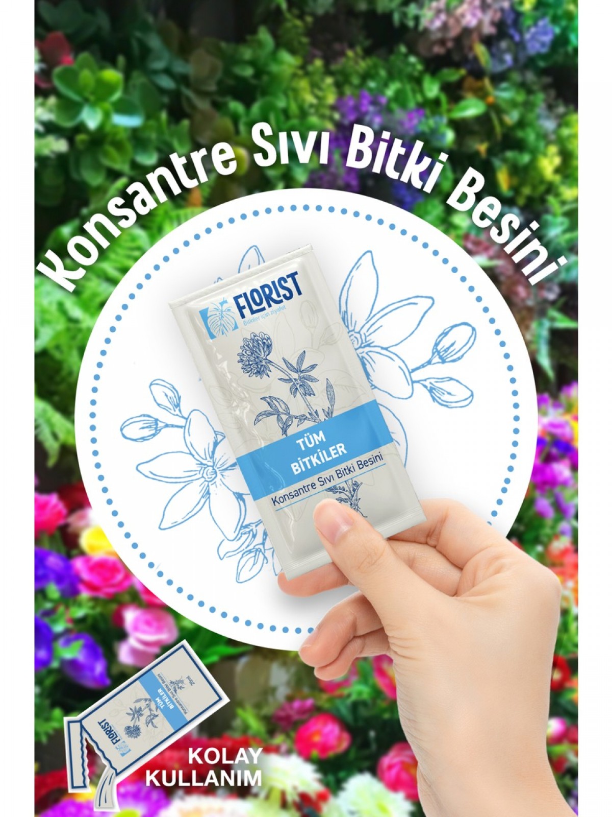 Florist Tüm Bitkiler Genel Kullanım Bitki Besini