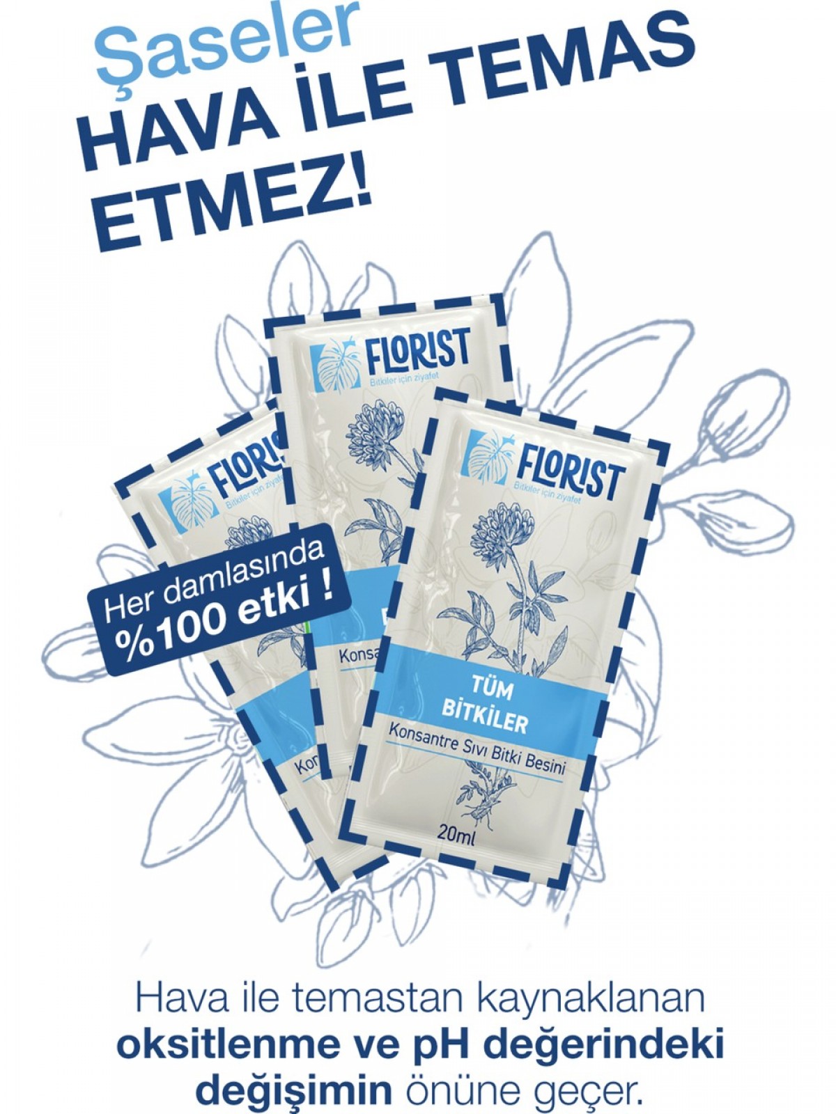 Florist Tüm Bitkiler Genel Kullanım Bitki Besini