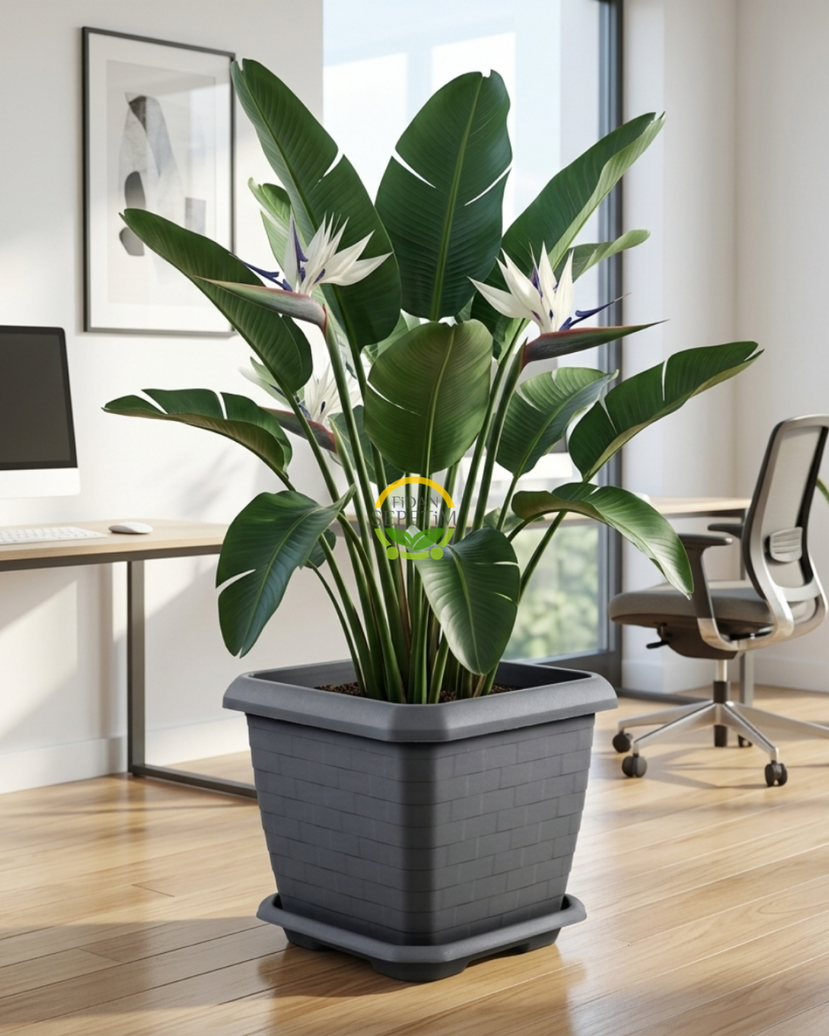 Hisar Kale Saksı 44 LT - Antrasit Renk