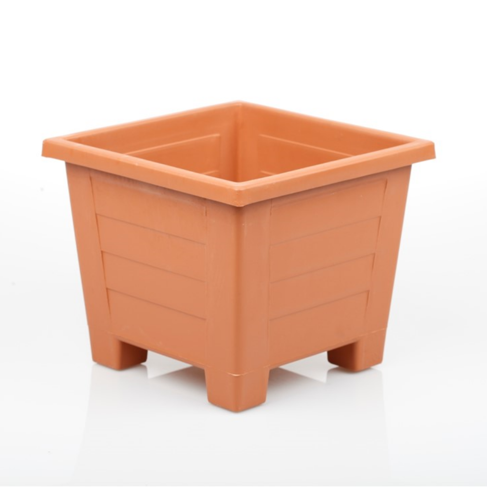 Kare Saksı 30 Litre - Kiremit Renk