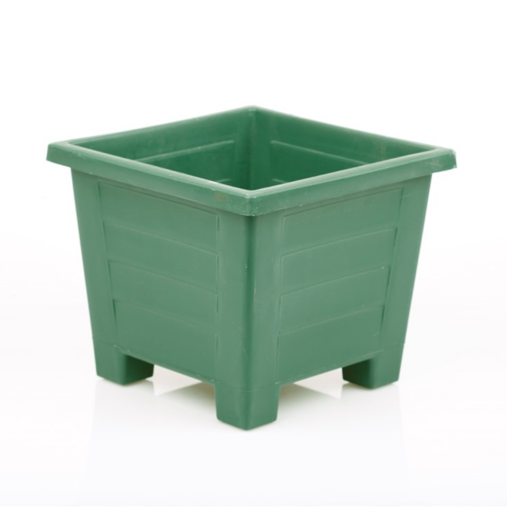 Kare Saksı 30 Litre - Yeşil Renk