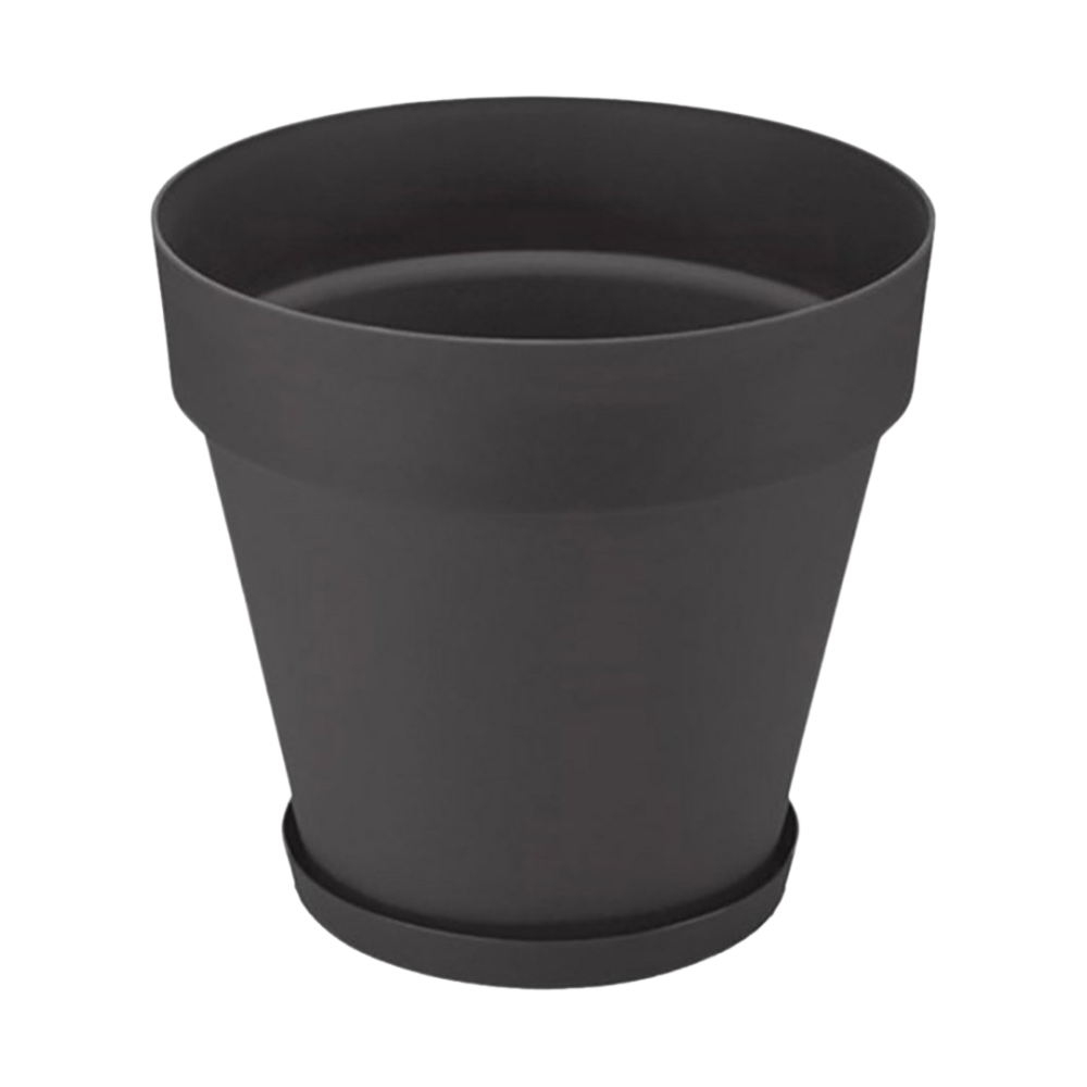 Yalı Saksı Drenajlı 23 LT - Antrasit Renk Yalı Saksı Drenajlı 23 LT - Antrasit Renk