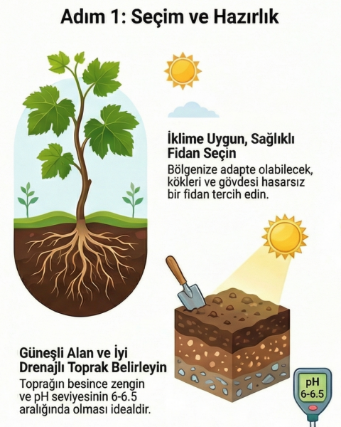 3 Yaş Narince (Tokat) Sarmalık Üzüm Asma Fidanı