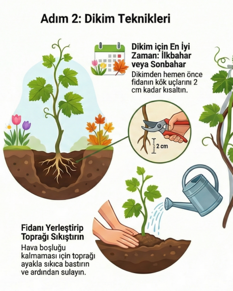 3 Yaş Narince (Tokat) Sarmalık Üzüm Asma Fidanı