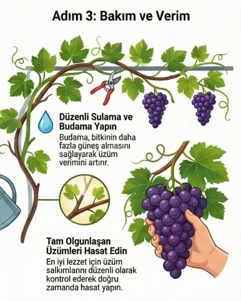 3 Yaş Narince (Tokat) Sarmalık Üzüm Asma Fidanı