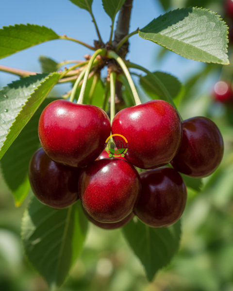 4 Yaş Aşılı Yarımca (Early Burlat) Kiraz Fidanı 'Yarı Bodur'