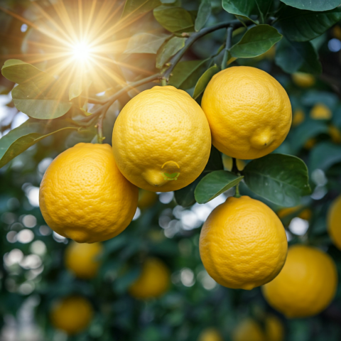 5 Yaş Aşılı 7 Veren(Yediveren) Mayer Limon Fidanı *ÜZERİ ÇİÇEKLİ*