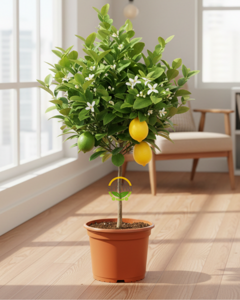 5 Yaş Aşılı 7 Veren(Yediveren) Mayer Limon Fidanı