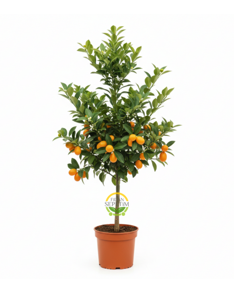 5 Yaş Aşılı Kumkuat(Kamkat) Fidanı *ÜZERİ MEYVELİ*