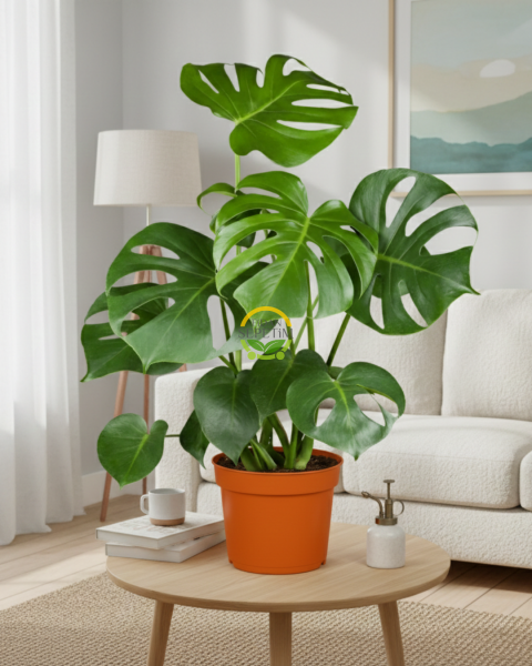 Çok Gövdeli İri Yapraklı Deve Tabanı Bitkisi XL Boy 'Monstera Deliciosa'