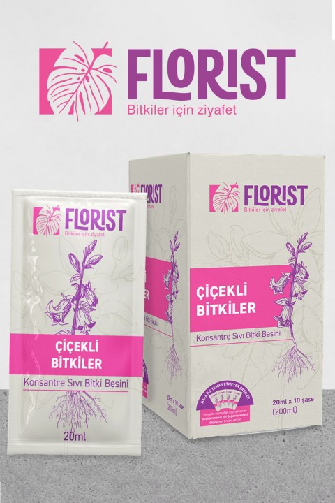 Florist Çiçekli Bitkiler Sıvı Konsantre Bitki Besini