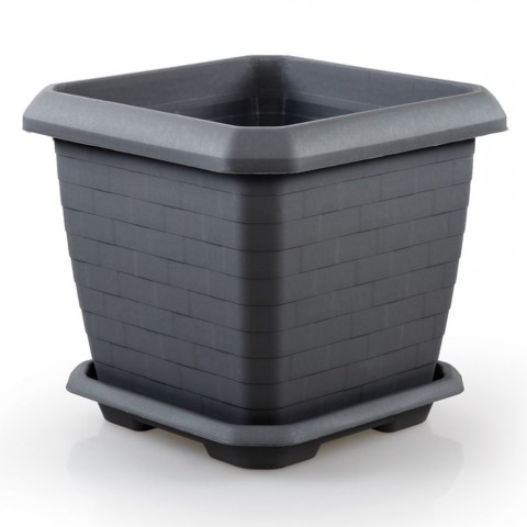 Hisar Kale Saksı 25,5 Litre - Antrasit Renk Hisar Kale Saksı 25,5 Litre - Antrasit Renk