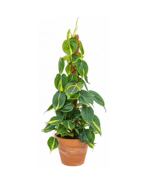 Kalp Yapraklı Alacalı Renkli Salon Sarmaşığı 'Philodendron Scandens Brasil'