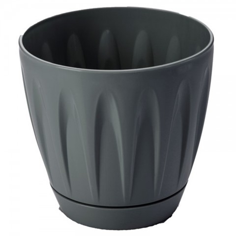 Papatya Saksı 22 Litre - Siyah Renk