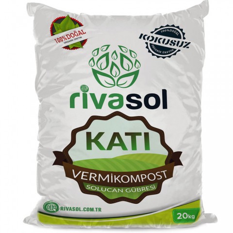 Rivasol 20 Kg Organik Katı Solucan Gübresi