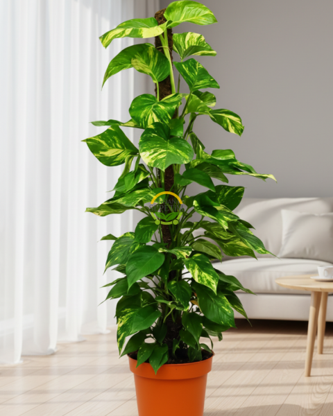 Sopalı Patos Salon Sarmaşığı 'Golden Pothos' 100-120cm