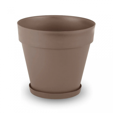 Yalı Saksı Drenajlı 46 LT - Mocha Renk